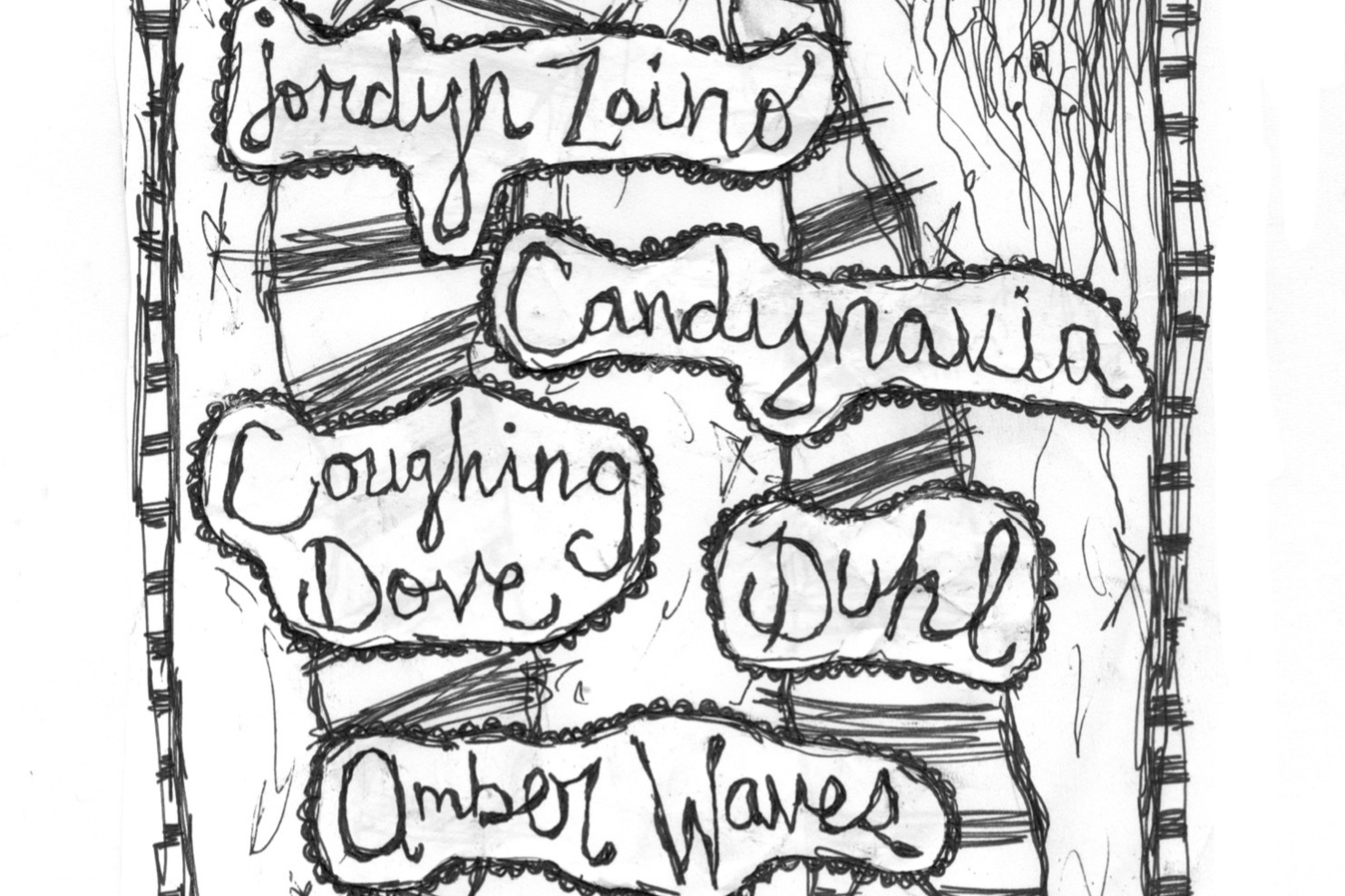 COUGHING DOVE w/ DUHL, CANDYNAVIA, AMBER WAVES &amp; JORDYN ZAINO