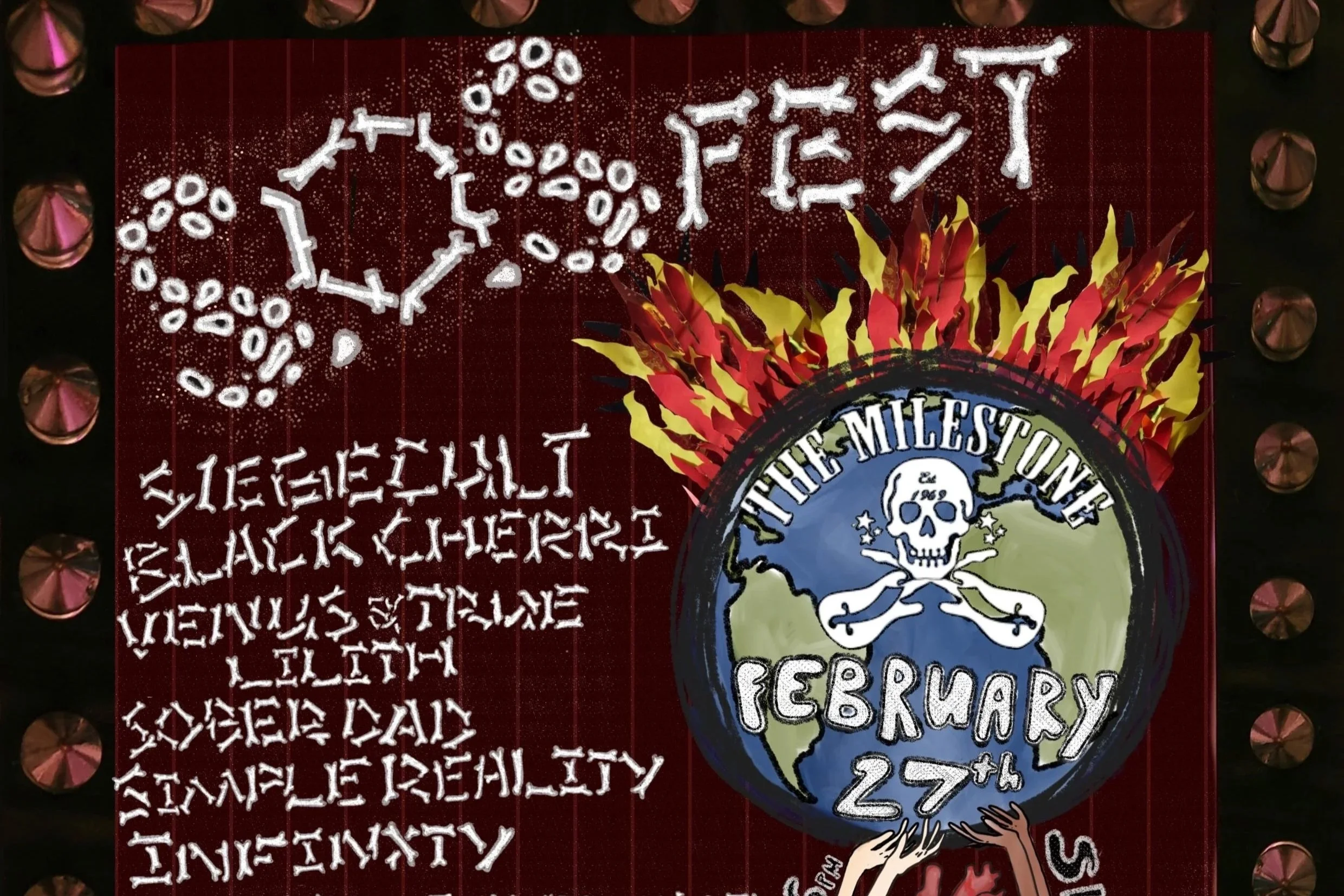 SOS FEST: AMERICAN THEORY, ASHLEY!, JELLY DIVER, SOBER DAD, ASLEEPBENEATHTHESOIL, INFINXTY, SIMPLE REALITY, VENUS / TRUE LILITH, BLACK CHERRI &amp; SIEGECULT