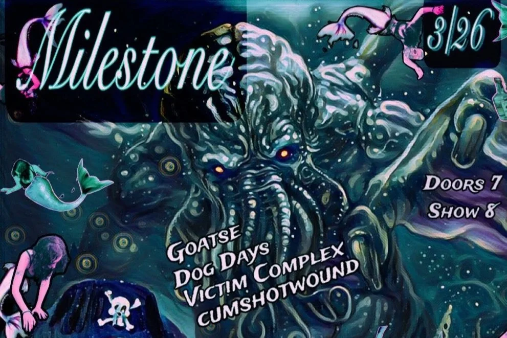 CUMSHOT WOUND w/ VICTIM COMPLEX, GOATSE &amp; DOG DAYS