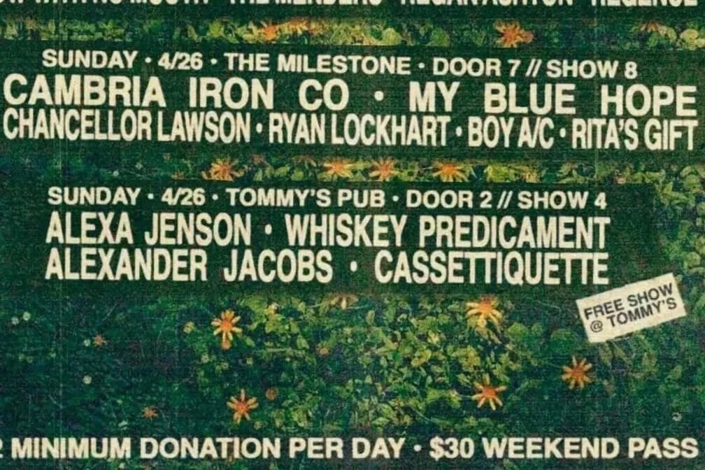 BLOOD SUGAR FEST MAGIC NIGHT 3: MY BLUE HOPE, RITA’S GIFT, RYAN LOCKHART, CHANCELLOR LARSON, BOY A/C &amp; BOB FLEMING DUO