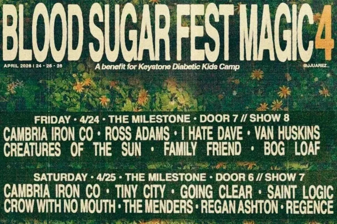 BLOOD SUGAR FEST MAGIC NIGHT 2: BOB FLEMING &amp; THE CAMBRIA IRON CO., TINY CITY, GOING CLEAR, SAINTLOGIC, CROW WITH NO MOUTH, THE MENDERS, REGAN ASHTON &amp; REGENCE