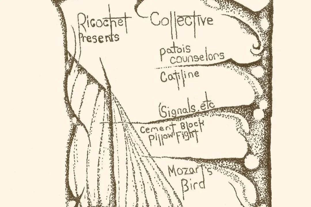 PATOIS COUNSELORS w/ SIGNALS, ETC., CEMENT BLOCK PILLOW FIGHT, MOZART'S BIRD &amp; CATILINE