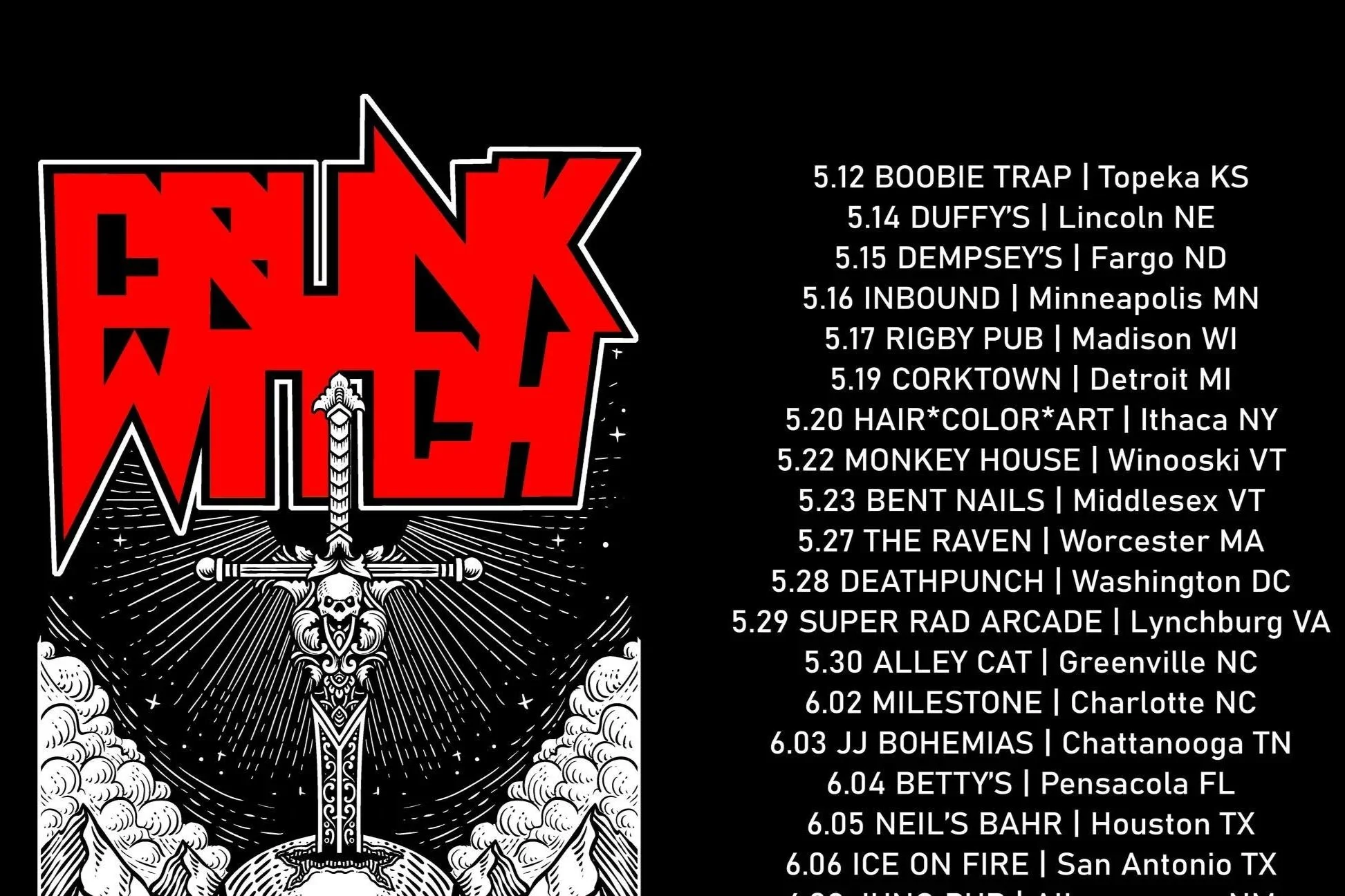 CRUNK WITCH w/ Y'ALL'RE, IIOIOIOII &amp; MORE