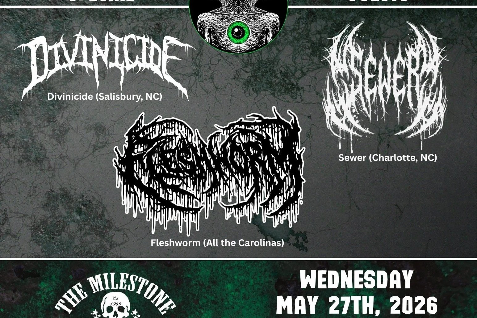DIVINICIDE w/ MIND VIRUS, FORFEITURE, MIDVALE TERRACE &amp; FLESHWORM