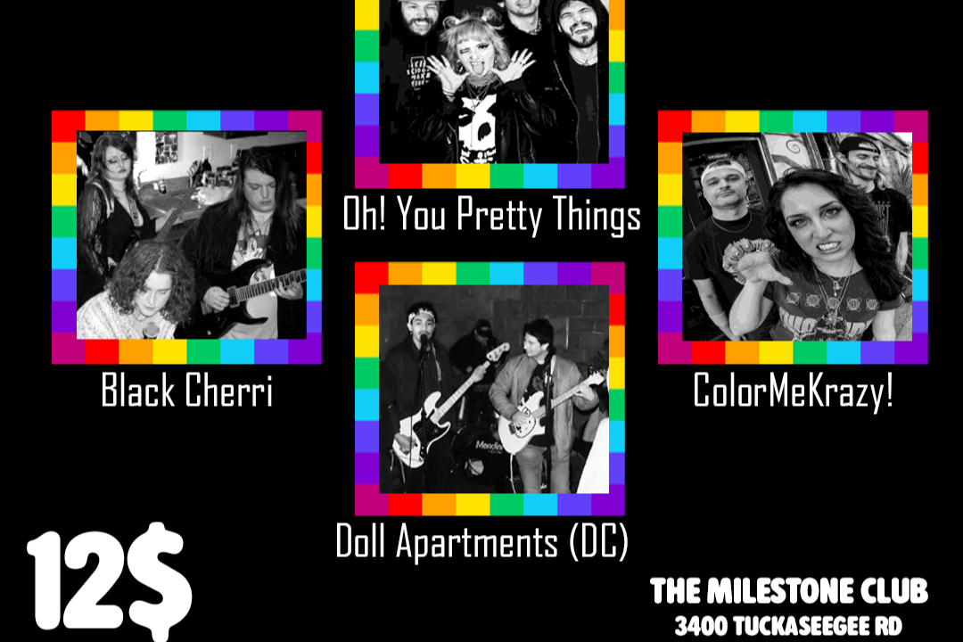 DOLL APARTMENTS w/ OH! YOU PRETTY THINGS, COLORMEKRAZY! &amp; BLACK CHERRI
