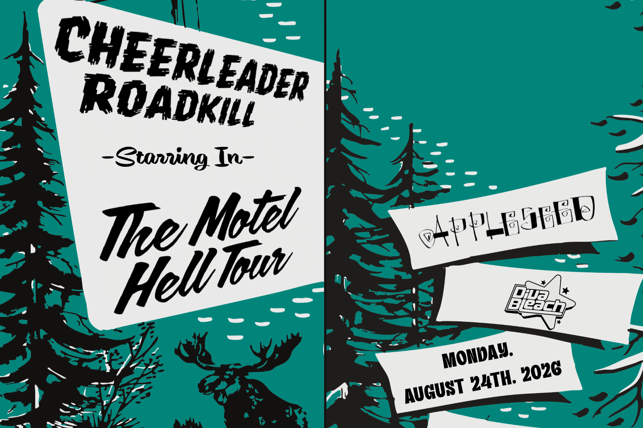 CHEERLEADER ROADKILL w/ APPLESEED &amp; DIVA BLEACH