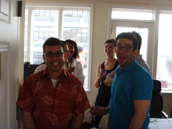 Me, Jenny S (dir. behind me) and Gabe L in Brooklyn