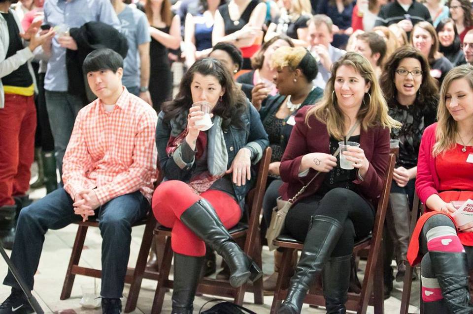  The crowd for Story League's Valentine's Eve show at the Smithsonian (Photo:  Alfredo Flores ) 