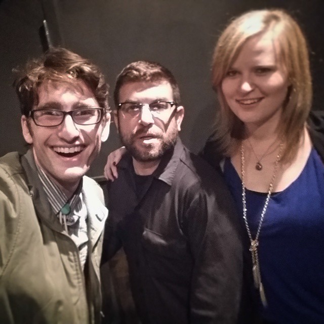    Ben Droz   himself! Plus me and our timer/lovely stage helper Jennifer Clark in the green room at   U Street Music Hall   DC (Photo: Ben Droz!) 