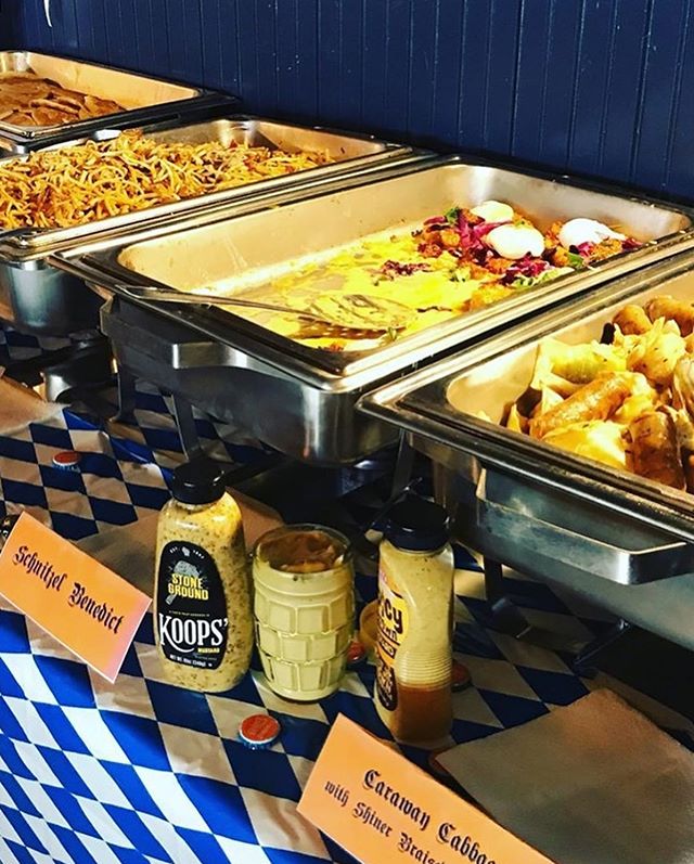 Here&rsquo;s a look at a few of Chef Foote&rsquo;s delicious Oktoberfest Brunch dishes... Thank you to everyone who came out, and we can&rsquo;t wait to see you at our next Moonshine Drinkery Pop&ndash;up Brunch!! #oktoberfest #oktoberfestbrunch @mdr