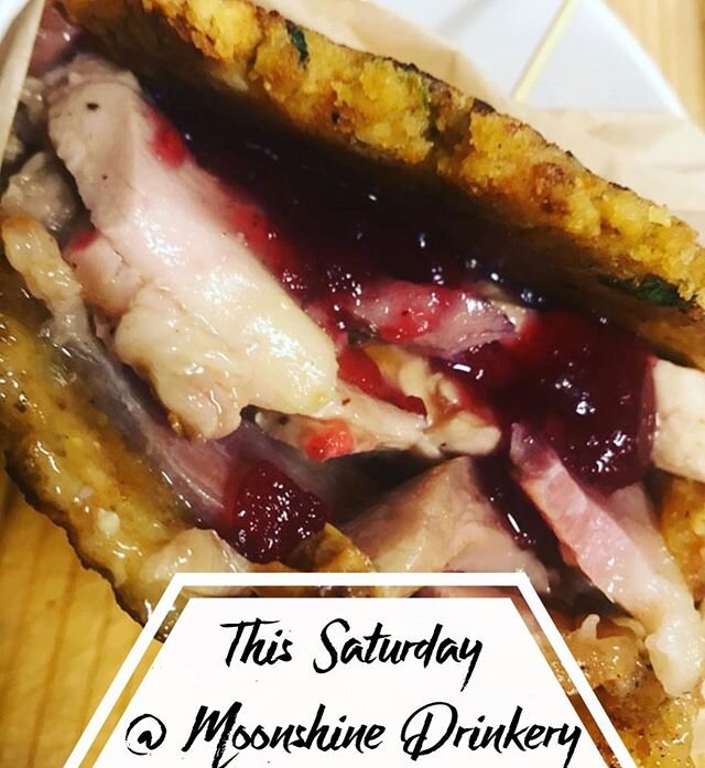 Already craving those delicious Turkey-day staples? No worries, we are too! Come and check out our Thanksgiving-inspired menu this Saturday night at Moonshine Drinkery, 11 PM until 2 AM (or until we sell out...🙂) P.S. this beauty is back on the menu