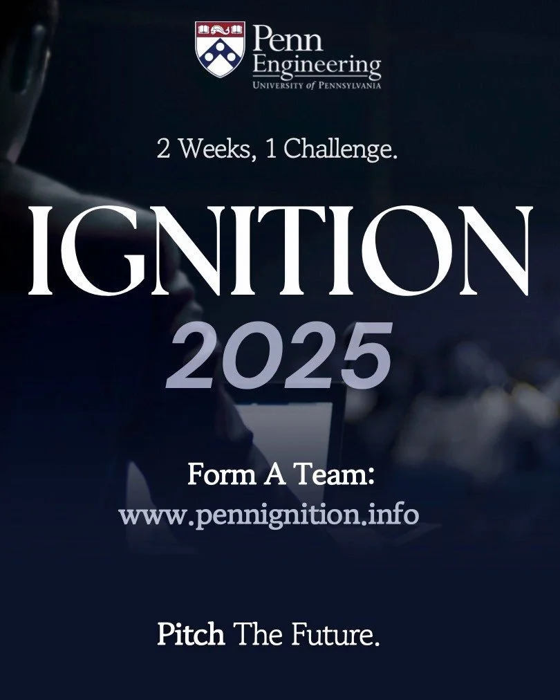 Penn Engineering’s premier pitch competition returns this fall. Form a team, choose a challenge and build. Two weeks. One big idea. Pitch it to faculty judges for the chance to win.
Description:
Pitch Forum: November 7th, 2025
π Learn mo