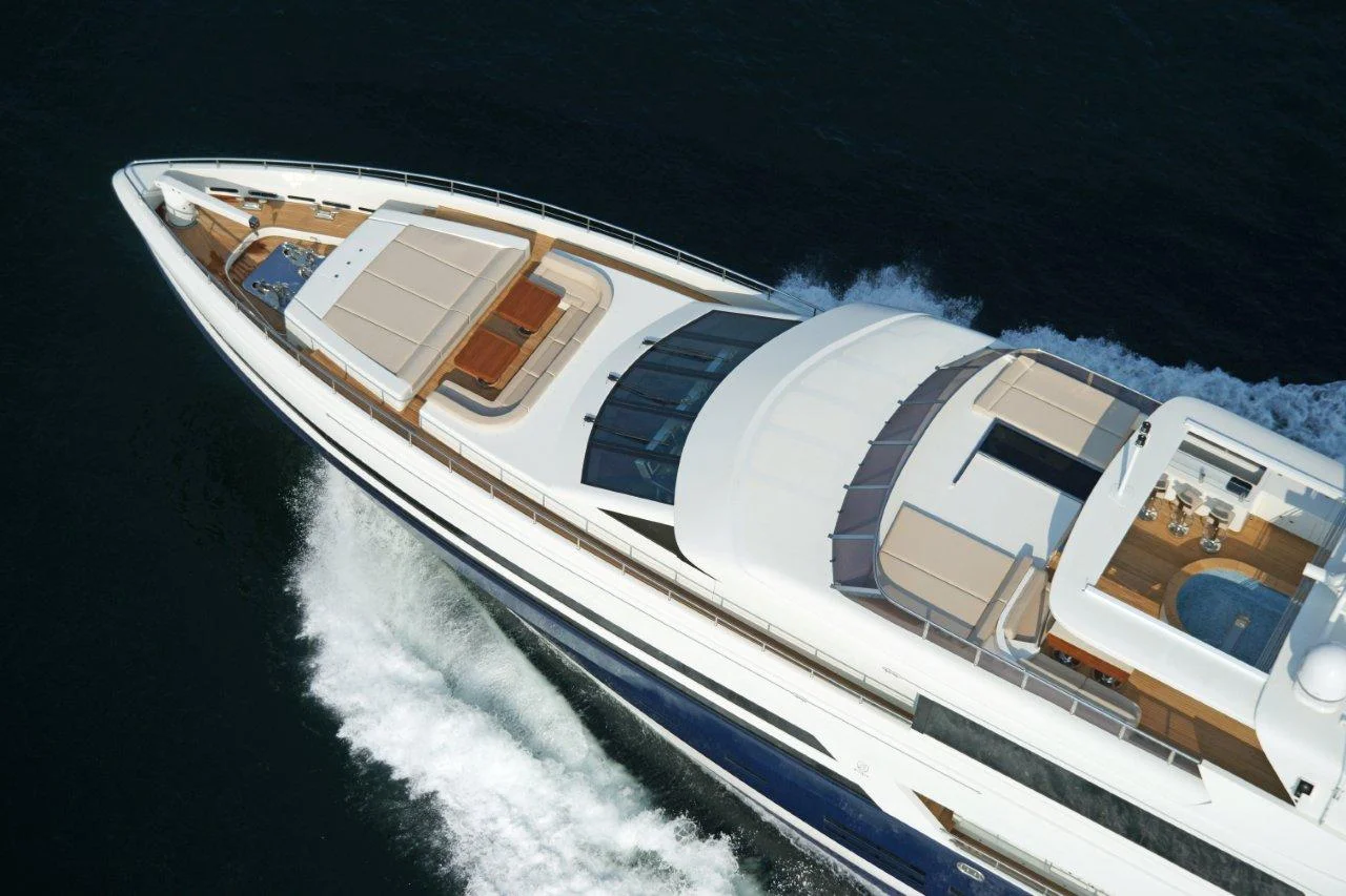 Aerial view detail of the Bilgin motor yacht Tatiana - Design by Joachim Kinder.jpg