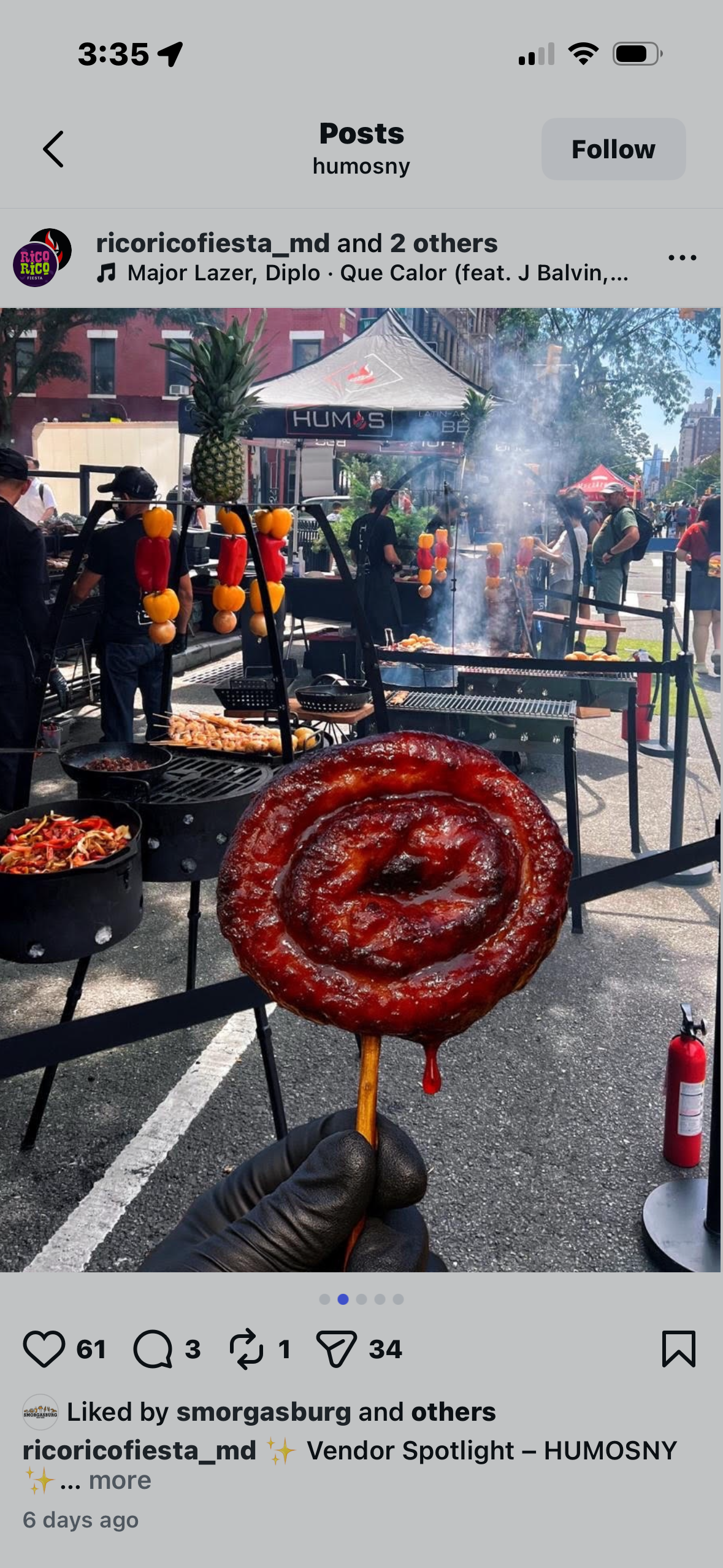 Humos BBQ NY LLC • WB • PP