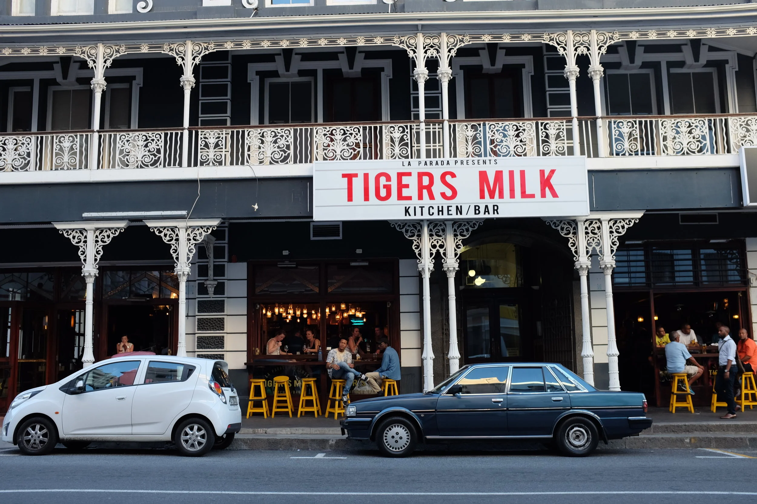 A restaurant and bar just a few blocks down from my hostel in Cape Town.&nbsp;