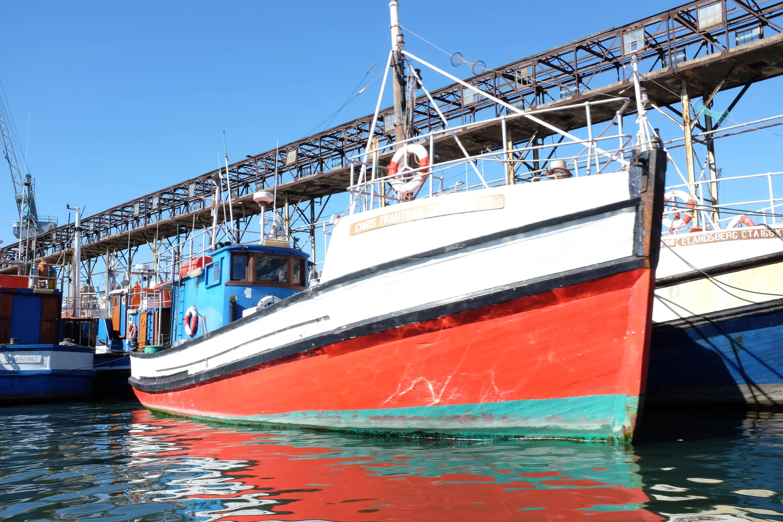 A boat at the Victoria &amp; Alfred Waterfront in Cape Town.&nbsp;