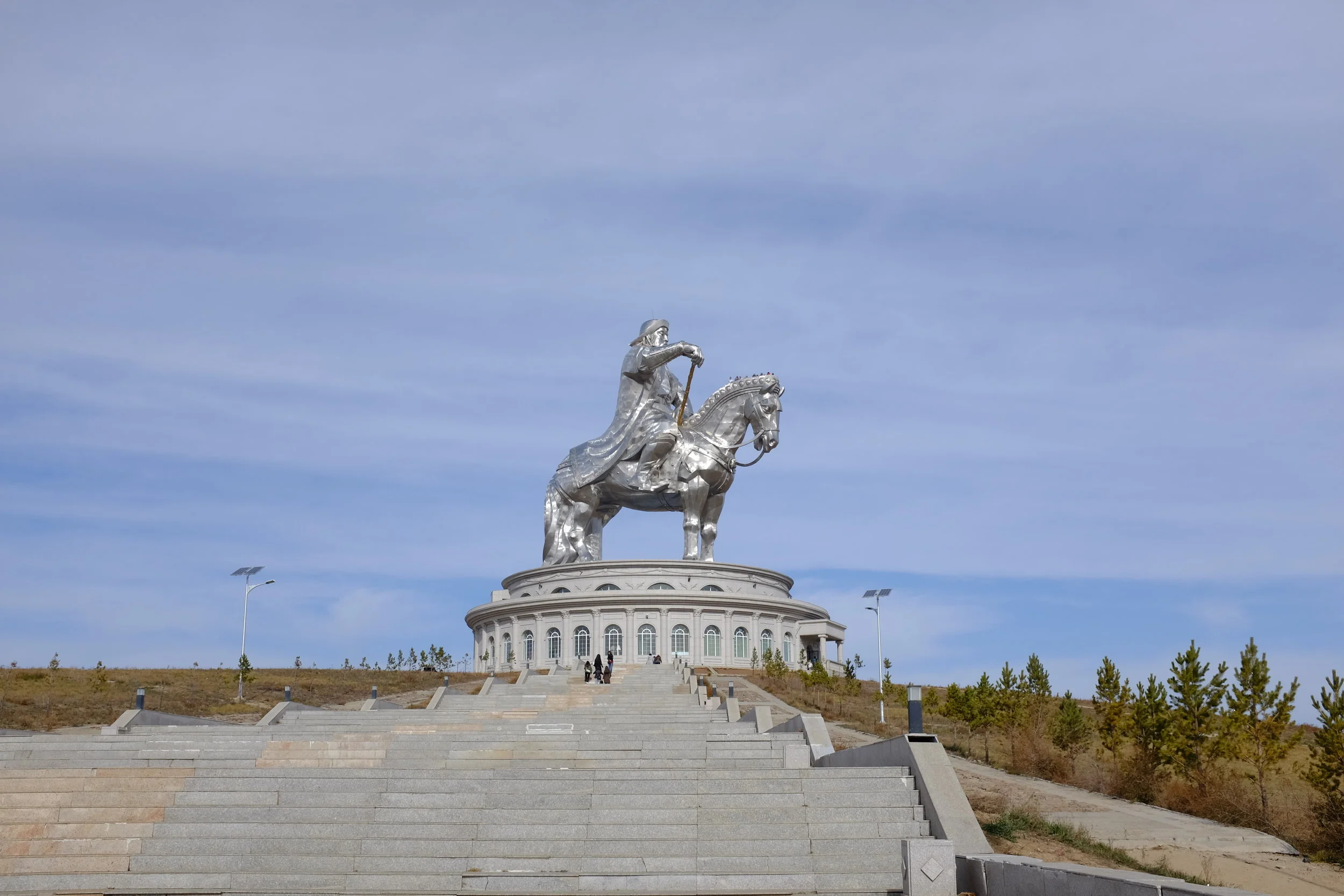 genghis khan horseback statue