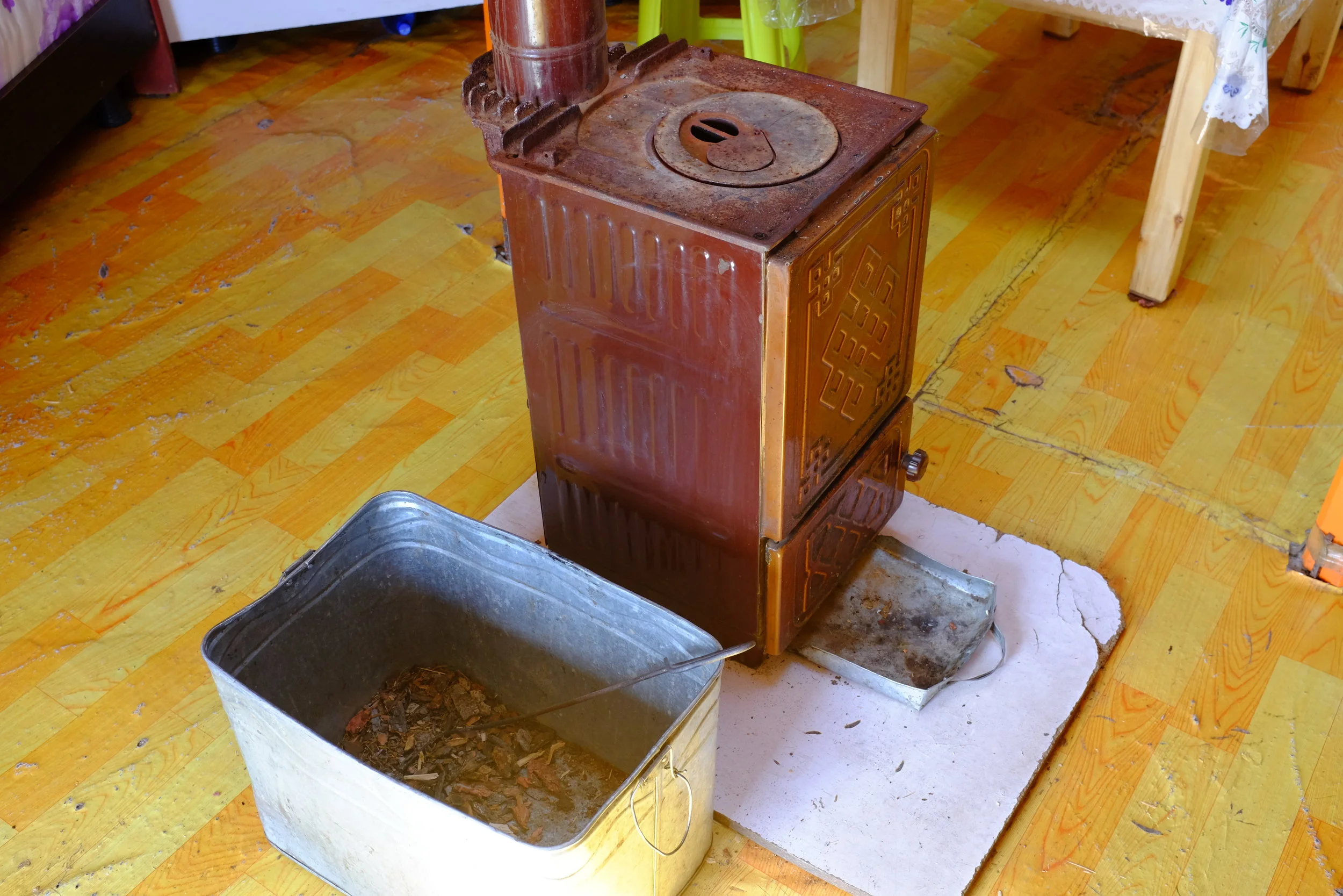 ger inside stove