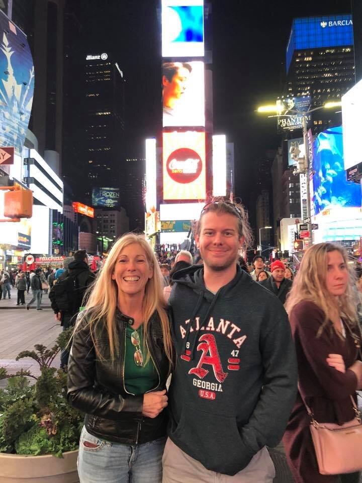 with Ben in Times Square