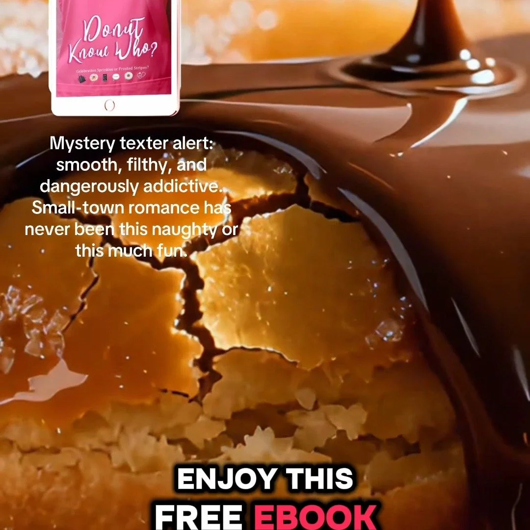 Happy National Donut Day! I have a FREE ebook for you. 

https://www.jessikaklide.com/such-a-boss-series-ebooks/donut-know-who

Mystery texter alert: smooth, filthy, and dangerously addictive. Small-town romance has never been this naughty or this mu