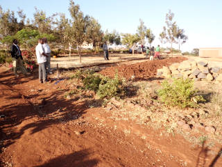  Mlimani classroom, Aug 2012 Soil breaking; getting ready for the foundation. 