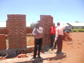  Inspecting Mlimani School, Feb 2012 