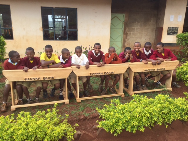  Fundraising projects led by Jennifer Jaynes helped bring desks to Haymu Primary Schools in memory of her daughter Hannah.&nbsp; 