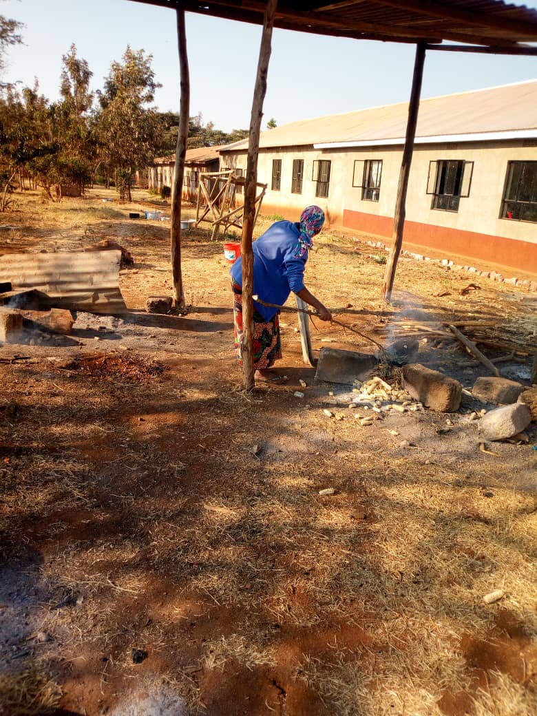 Current Cooking Area at Ganako Primary
