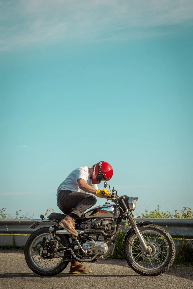 Suus motorcycle custom motowear lookbook campaign model melbourne