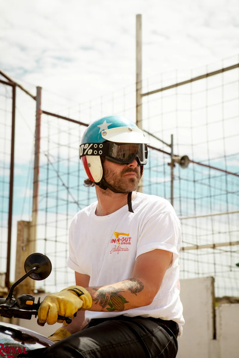 Suus motorcycle custom motowear lookbook campaign model melbourne