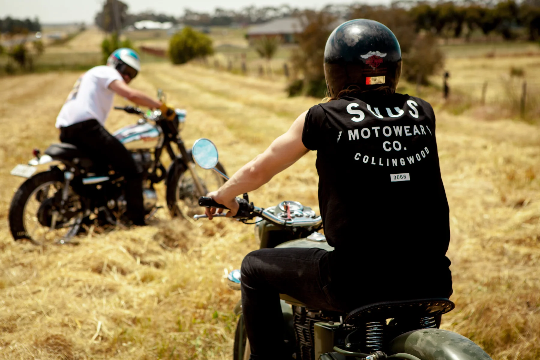 Suus motorcycle custom motowear lookbook campaign model melbourne