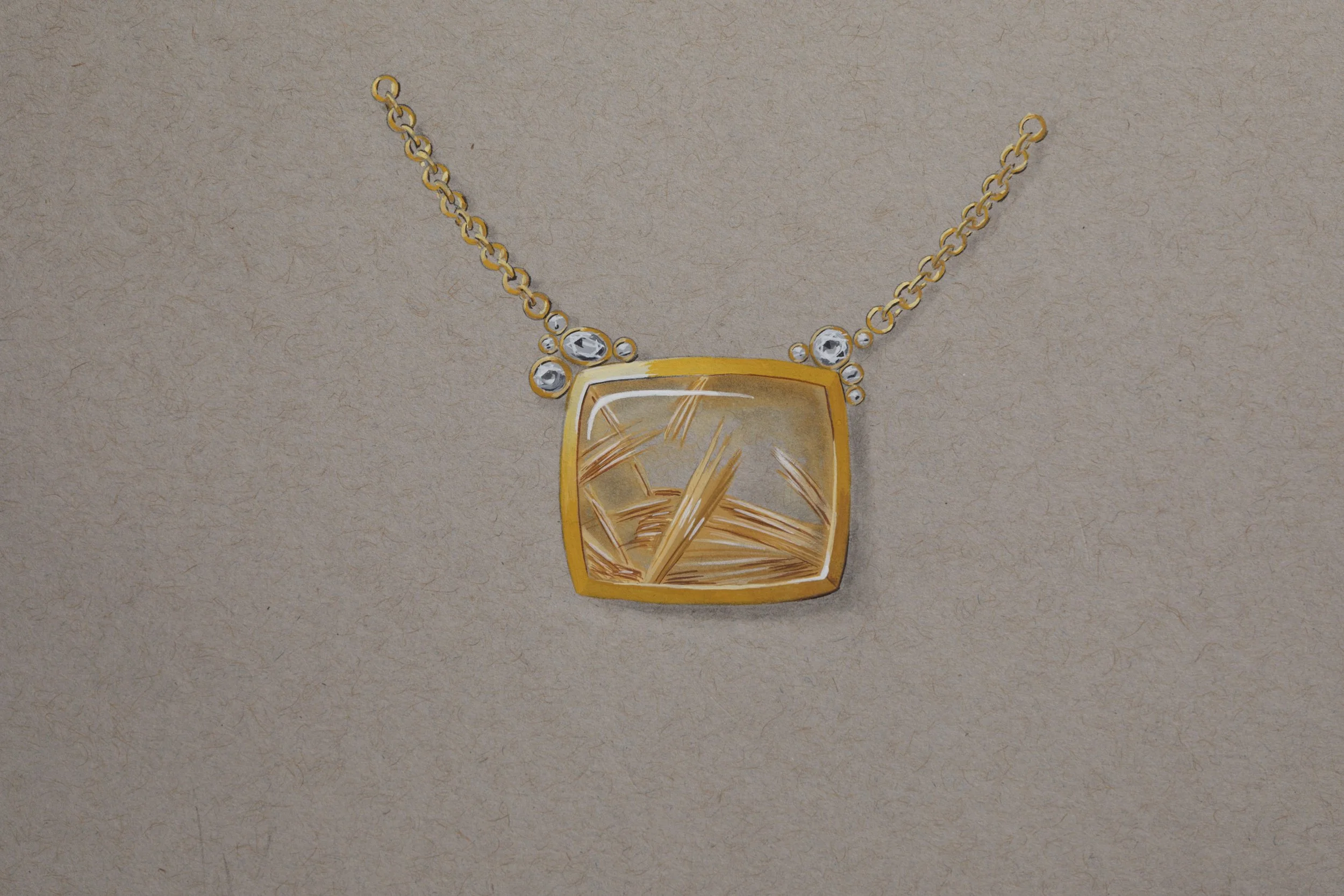 Rutile Quartz Pendant 