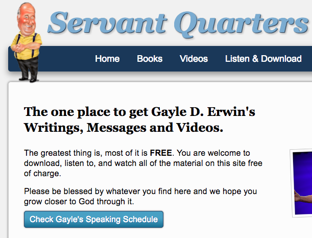 Servant.org (Gayle Erwin author of the Jesus Style)