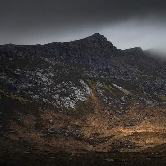&quot;Light on the Land &quot; &copy; Brian McDonald | 2020

A panoramic image I just edited from a trip to Achill Island last April with glorious light flowing across the base of Slievemore Mountain. 
As a landscape photographer, you could stay here