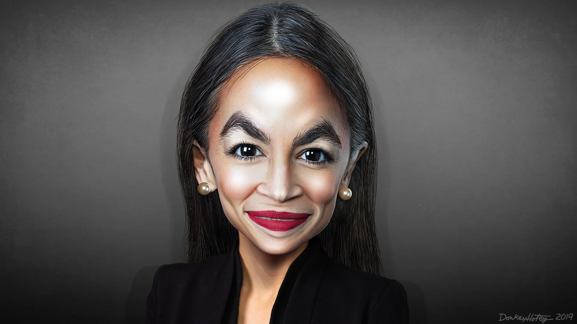“Alexandria Ocasio-Cortez - Caricature” - Credit: Wikimedia