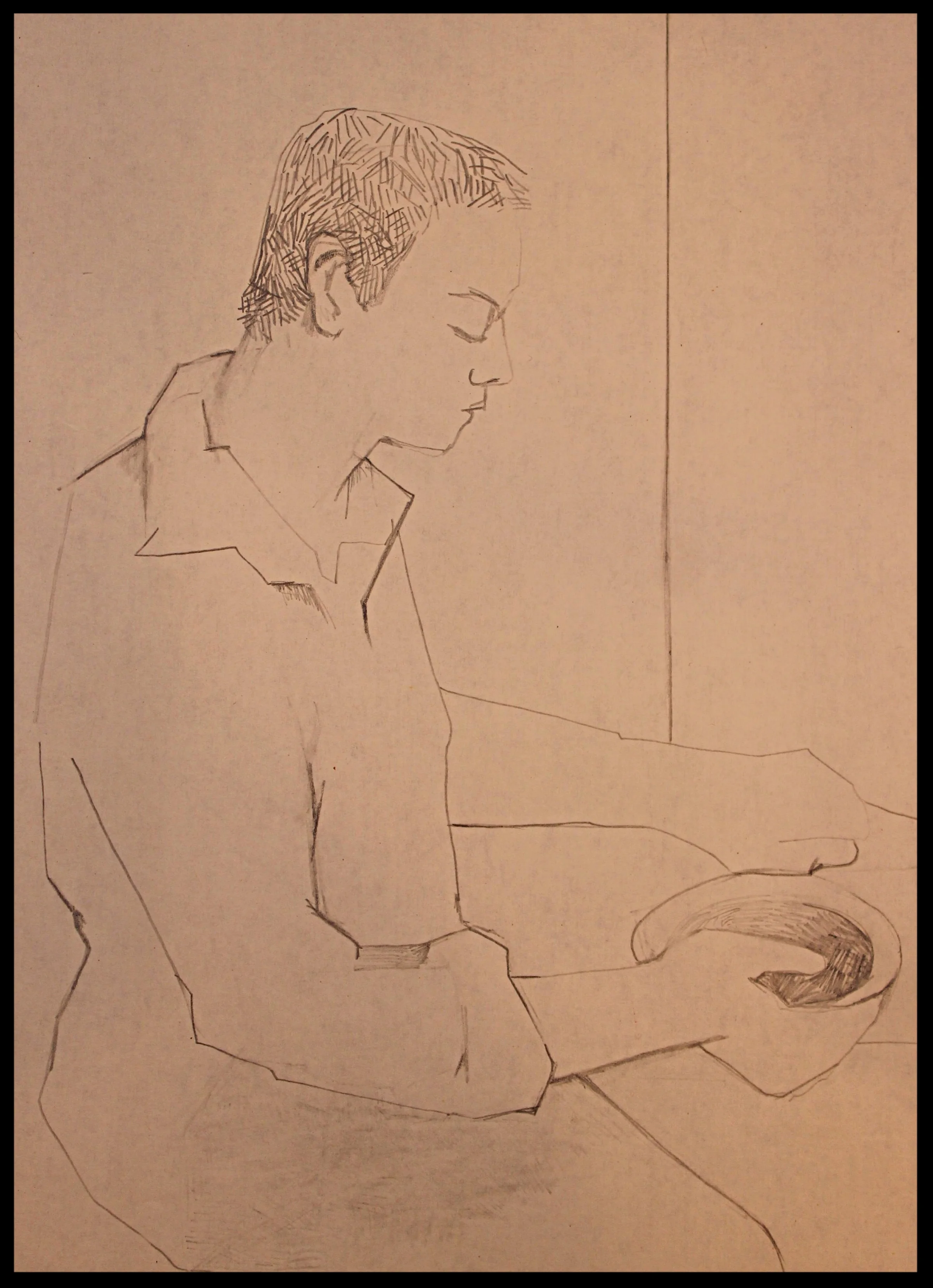 Sketchbook: Brother with bowl 