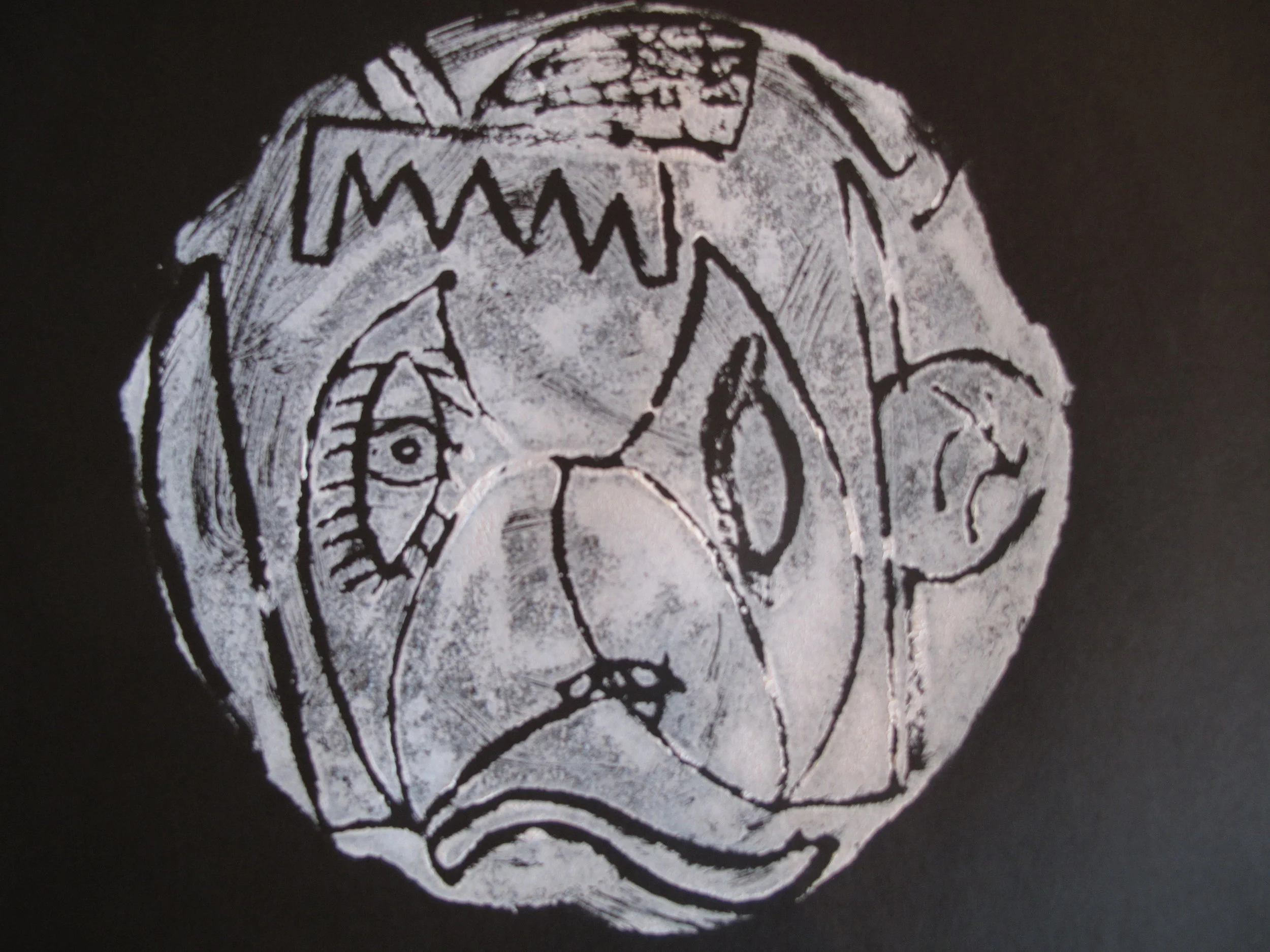 Beverly's portrait reminded us of Picasso.