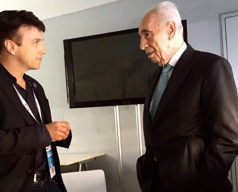 Daniel Kraft and Shimon Peres