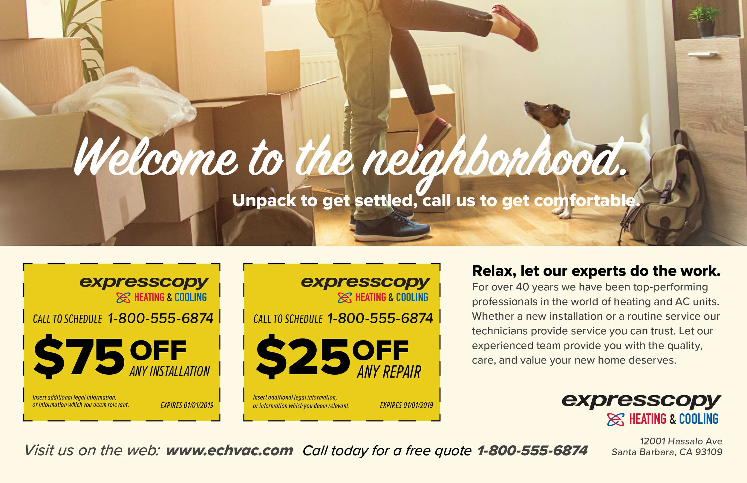 Home Services Micro-Campaign Template 1/3 – 8.5” x 5.5”