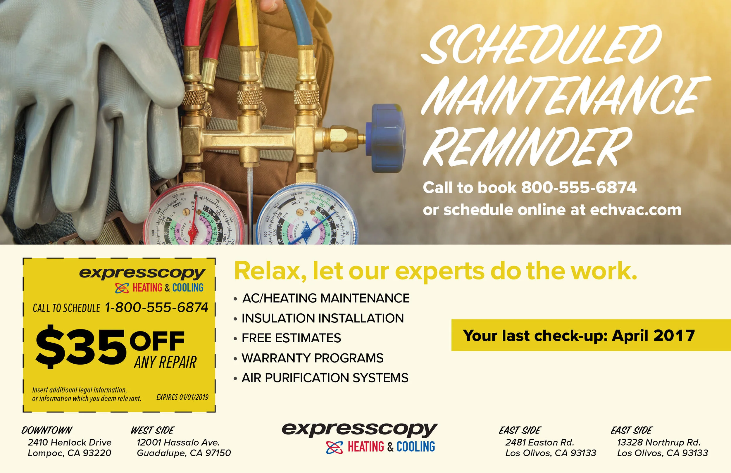 Home Services Micro-Campaign Template 3/3 – 8.5” x 5.5”