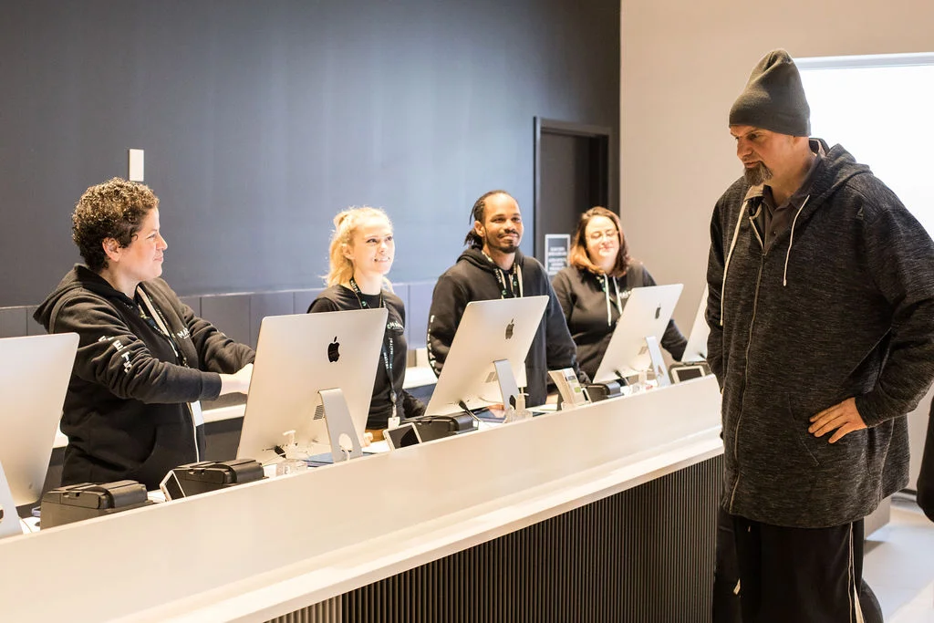 Lieutenant Governor John Fetterman at the Maitri Medicinals grand opening in East Liberty. Photo by Matt Dayak.