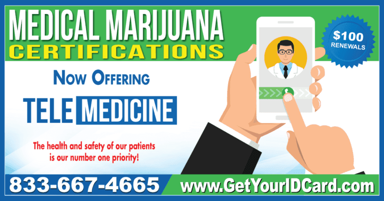 Get certified or renewed for your medical marijuana card with telemedicine services