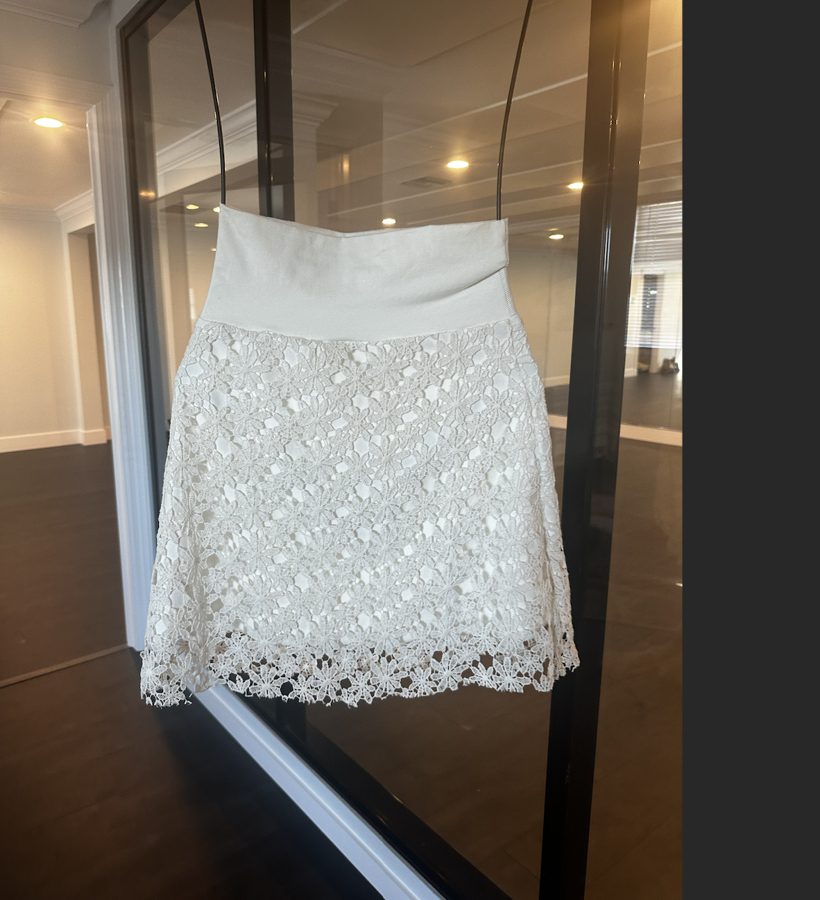 "To Bloom" Organic Lace Skirt (knee length)