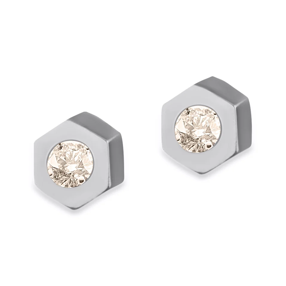 Stellation Champagne Diamond Stud Earrings White Gold.jpg