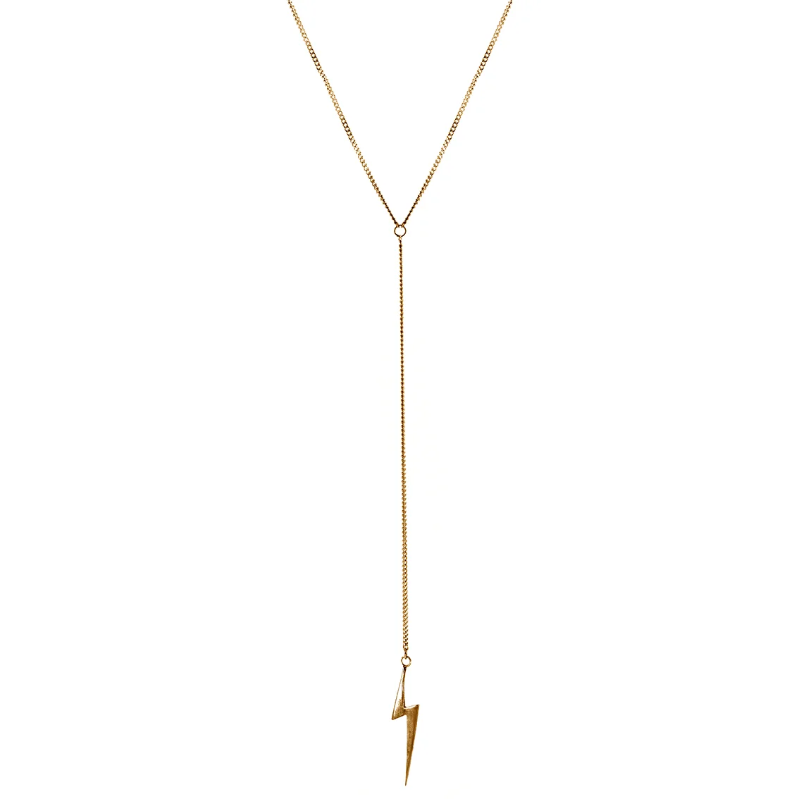 Stella Lightning Bolt Long Necklace Gold.jpg