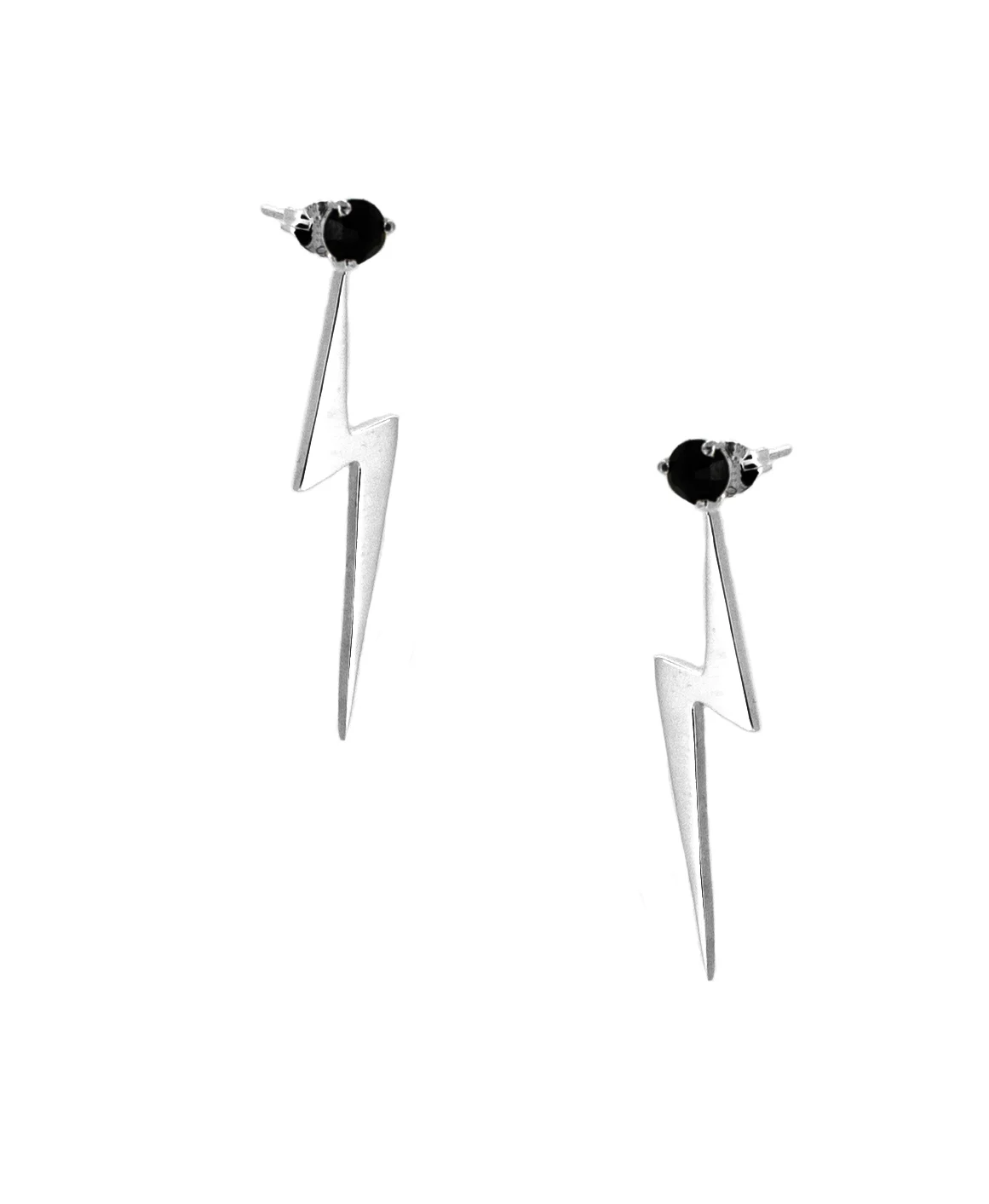 Bolt Earrings with Black Sapphire Studs STG.jpg