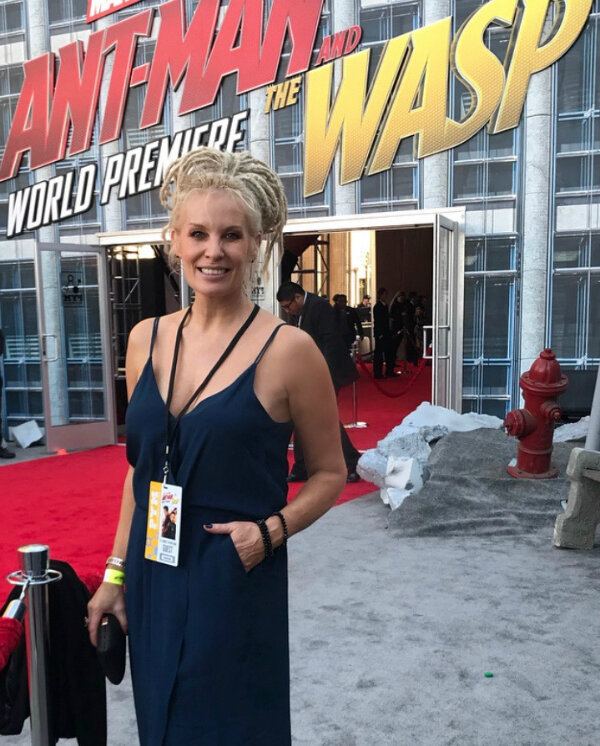 Hill Cook Wearing Stella by TORY &amp; KO. at the Premiere of Antman &amp; the Wasp