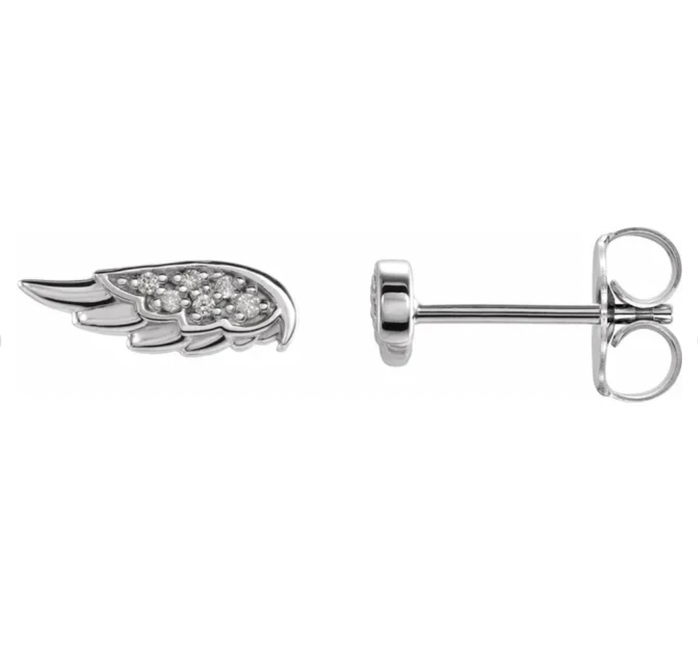 Wings Of Desire Sterling Silver Earrings