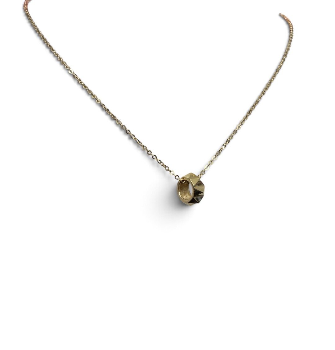 Stella 9ct Gold Meteorite Pendant side.jpg