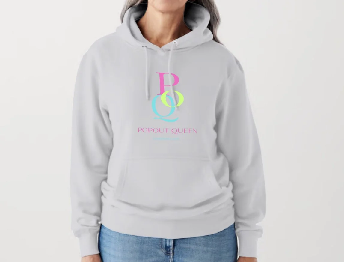 Light Gray Rainbow PopOut Queen Hoodie